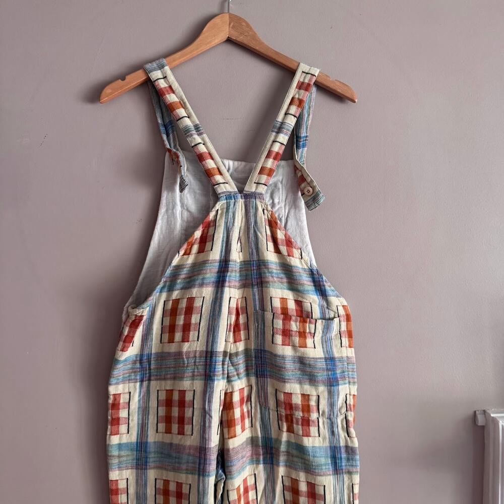 ❌SOLD❌ ace&jig Plaid Jumpsuit Overalls Organic Cotton Size Small - Picture 4 of 7
